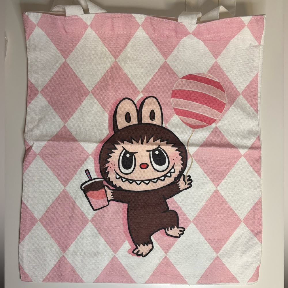 Cute Labubu Reusable Shopping Tote Bag